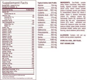 supplement facts